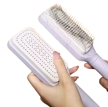 Drehbare selbstreinigende Haarbürste