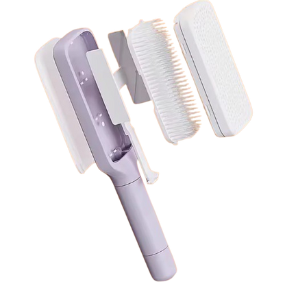 Drehbare selbstreinigende Haarbürste