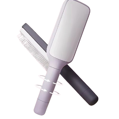 Drehbare selbstreinigende Haarbürste